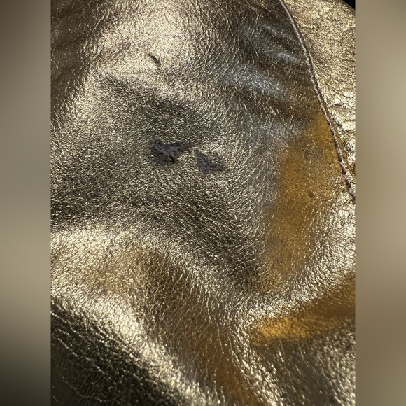 J Crew Gold Leather Thompson Tote - Picture 5 of 15